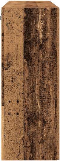 Κρεμαστή Βιτρίνα με Τζάμι Δρυς 139x34x90cm