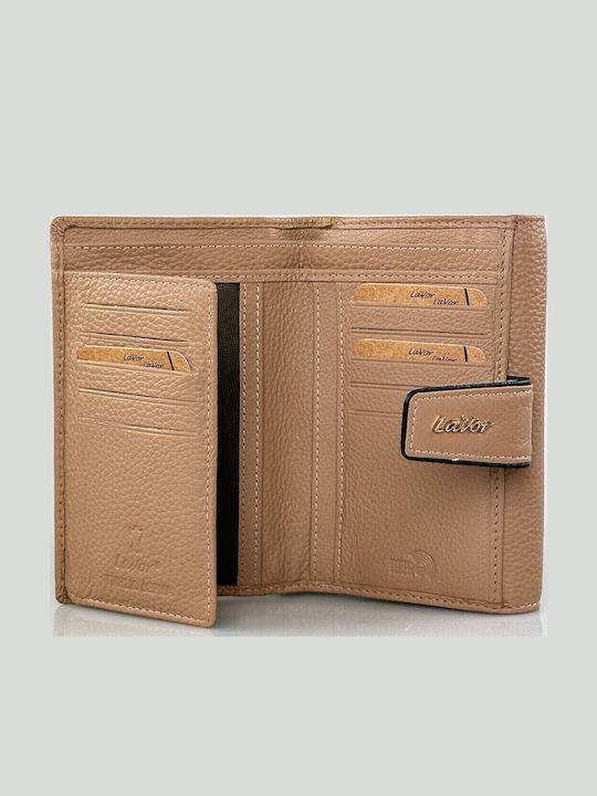 Small Leather Women's Wallet Classic with RFID Natural