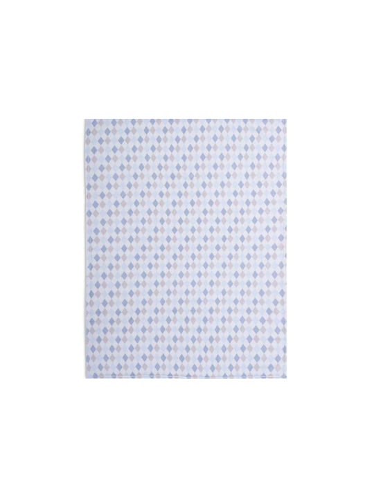 Nef-Nef Homeware Blanket Cot Rhombus Fleece Pink Pink 110x150cm