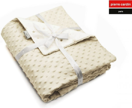 Pierre Cardin Blanket Nursery Swaddling Blankets Toppy Fleece Beige 80x110cm