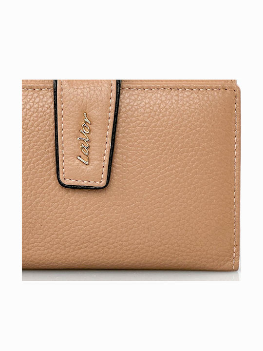 Small Leather Women's Wallet Classic with RFID Natural