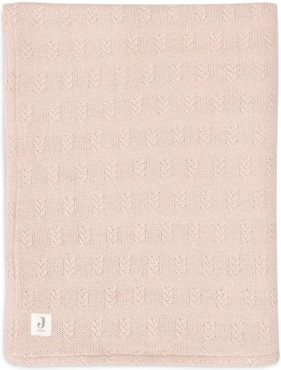 Jollein Pătură Pepinieră Swaddling pături Tricotat Roz Wild Rose 100x75cm