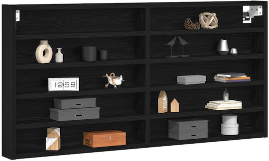 Raft Negru Stejar 100x8.5x50 cm