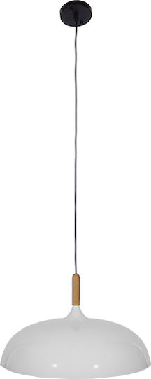 GloboStar Vallete White Bell Pendant Ceiling Light with E27 Socket 45x27x27cm