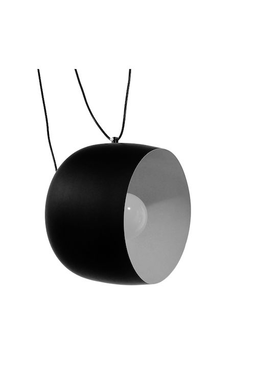 GloboStar Lacrima Pendant Light Black Bell with Socket E27 25x22cm