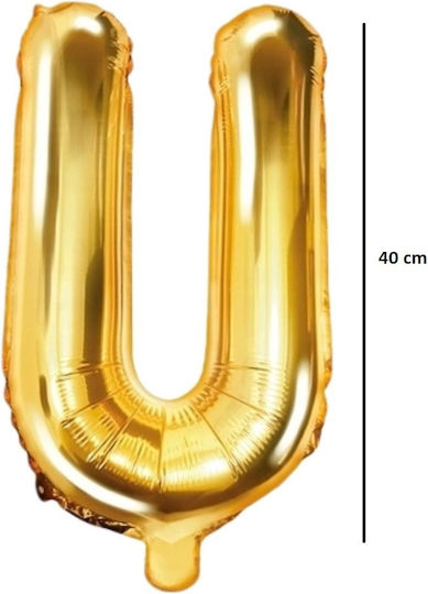 Γράμμα U Foil Χρυσό 40εκ.