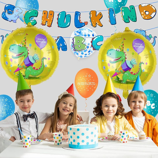 Komposition mit 30 Luftballons Blau Decoration 60cm