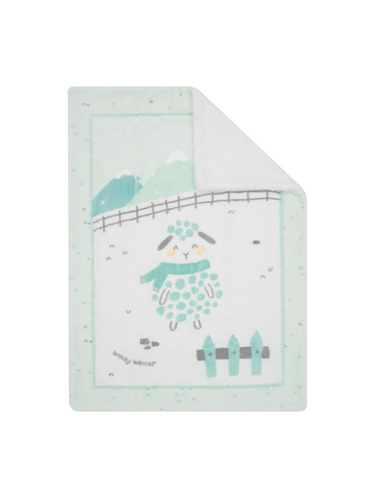Kikka Boo Blanket Nursery Swaddling Blankets Sheep Green 80x110cm