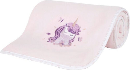 Nima Κουβέρτα Κούνιας Magical Unicorn Βελουτέ Λιλά Λιλά 110x140εκ.