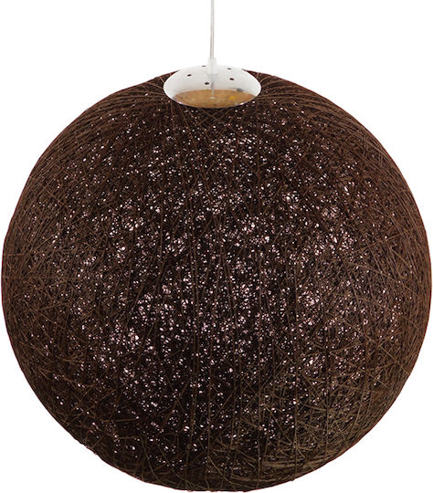 GloboStar Petal Pendant Light Brown Ball with Socket E27 60x60cm