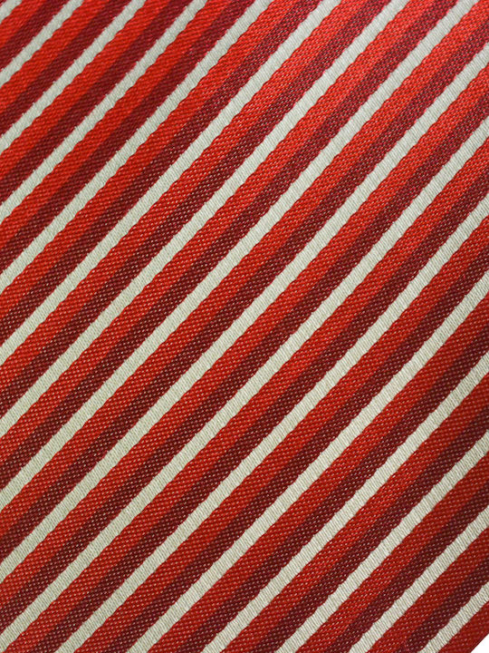 Octopus Men's Tie Silk Printed in Red Color