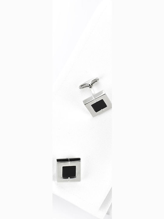 Ascot Cufflinks in Silver Color