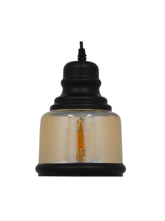GloboStar William Κρεμαστό Φωτιστικό Μελί με Ντουί E27 15x21.5εκ.