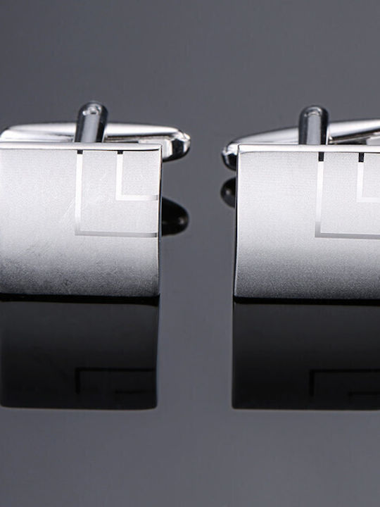 Men's Cufflinks from Steel in Silver Color