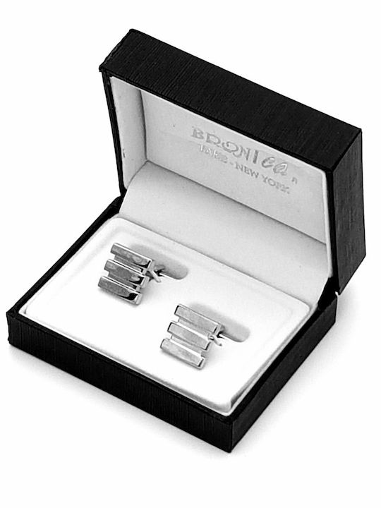 Zenza Bronica Cufflinks from Steel in Silver Color
