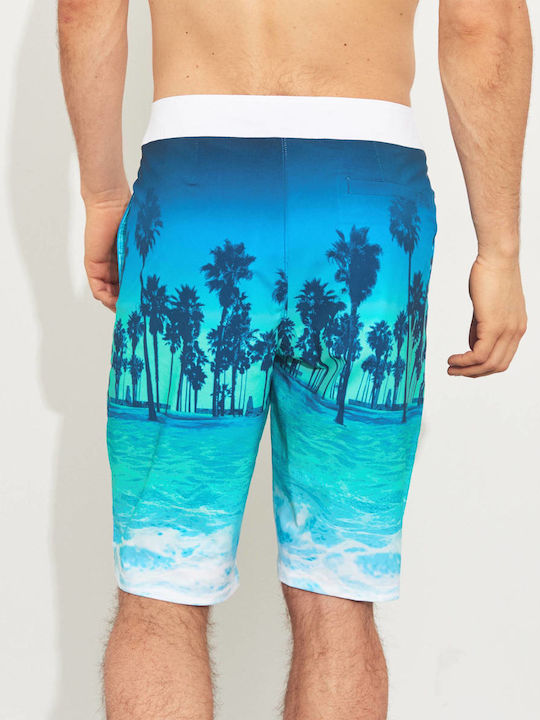 Men's Swimwear Bermuda Light Blue Floral