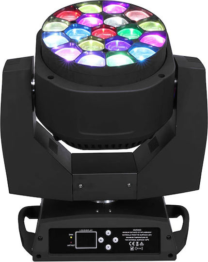 GloboStar Φωτορυθμικό Wash LED DMX με Ρομποτική Κεφαλή Atlas HAWKEYE 2 K10 RGBW
