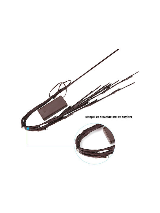 GloboStar Christmas Lighted Decorative Branch Battery Powered 70cm Flexible
