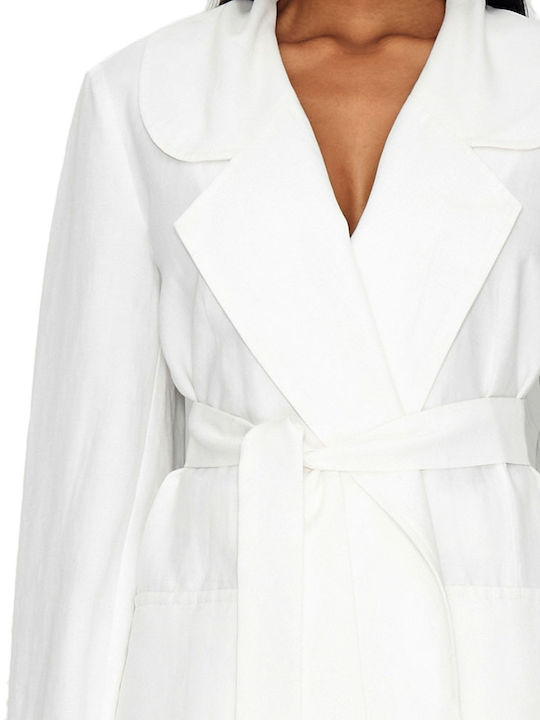 Nadia Rapti Long Women's Blazer White