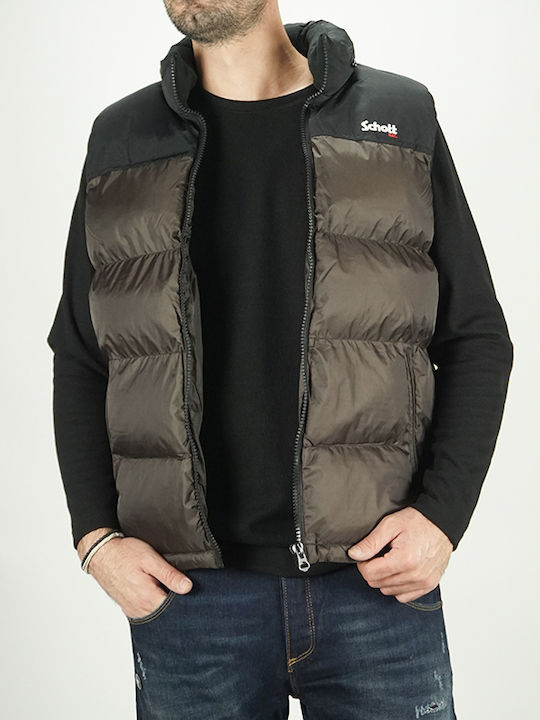 Αμάνικο Μπουφάν Puffer Καφέ