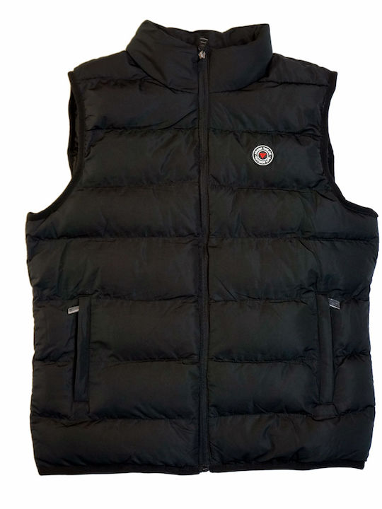 Sleeveless Jacket Puffer BLACK1