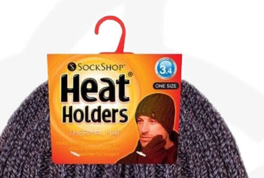 Beanie Ανδρικός Σκούφος με Rib Πλέξη σε Γκρι χρώμα