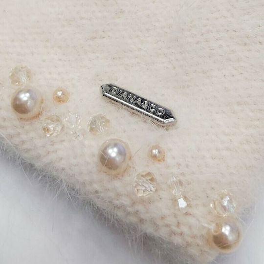 Beanie Frauen Beanie Gestrickt in Beige Farbe