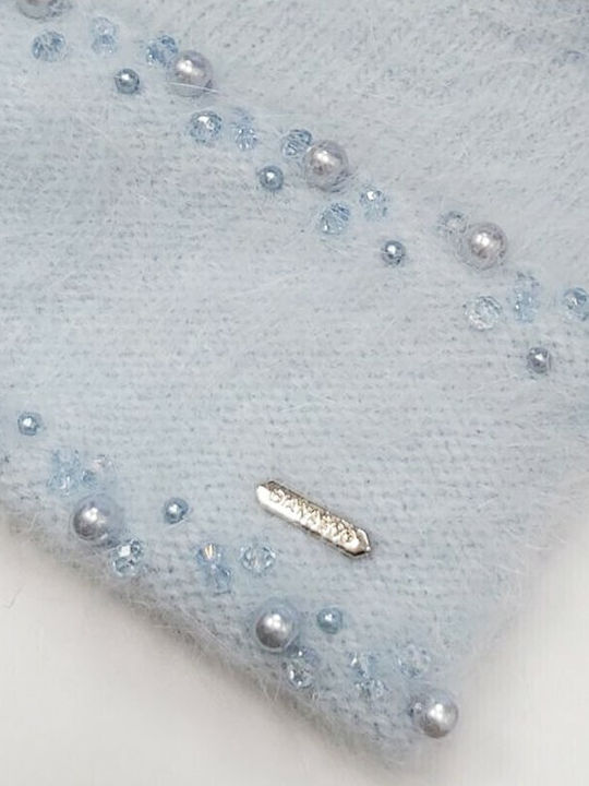 Beanie Beanie Knitted in Light Blue color