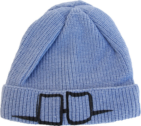 Beanie Γυναικείος Σκούφος με Rib Πλέξη σε Μπλε χρώμα