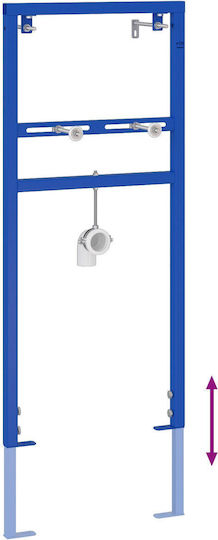 Vidaxl Bathroom Accessory Blue Metal 50 x 17.5 x 136 cm Durable Blue