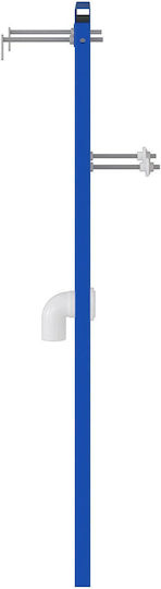 Vidaxl Bathroom Accessory Blue Metal 50 x 17.5 x 136 cm Durable Blue