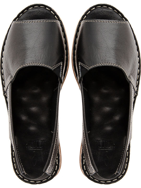 Sandale Casual Damă din Piele Negru