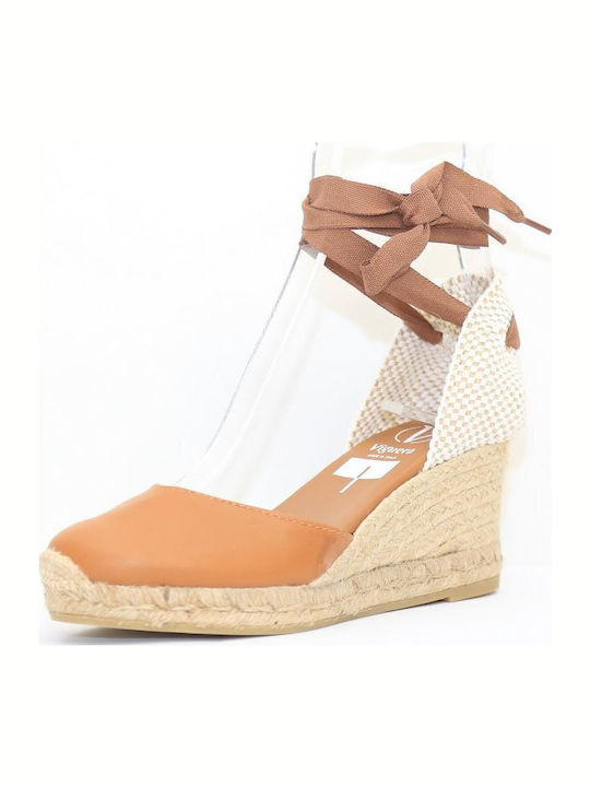 Platforme Dama În Tip Espadrile Maro