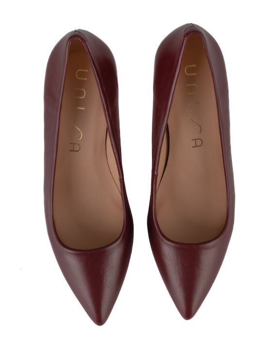 Pointed Toe Burgundy High Heels