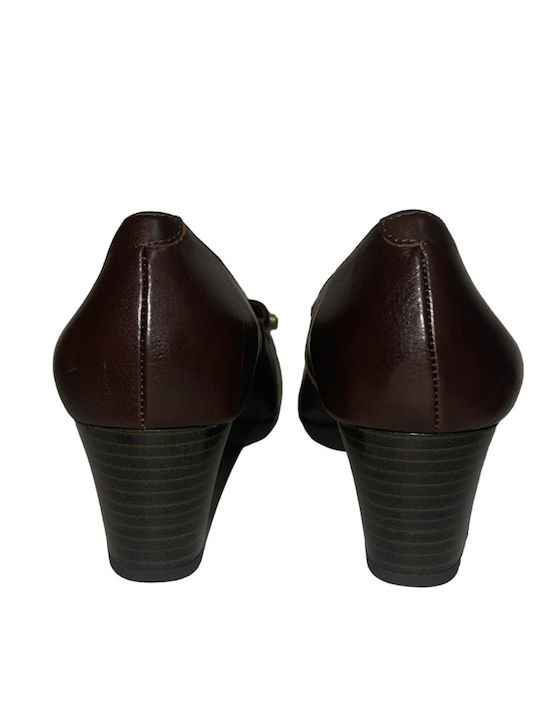 Leder Pumps Braun