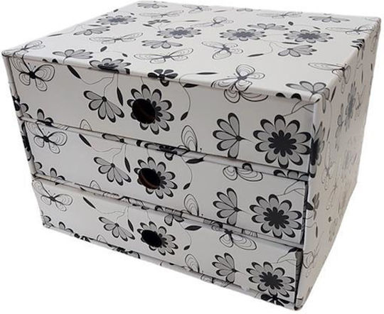 Next Hârtie Sertar de birou 3 Locuri 20cmx25cmx17cm Alb