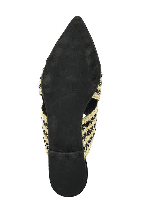 Flache Sandalen für Damen in Schwarz Farbe