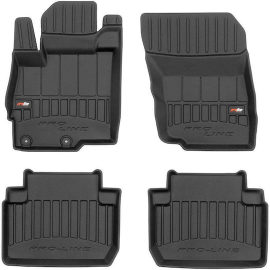 Frogum Set of Front and Rear Mats 4pcs for Mitsubishi Eclipse Cross 2017 Black