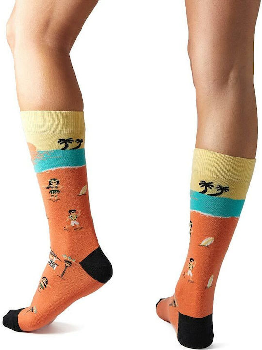 Besocks Behawaii Organic Cotton Κάλτσες Πορτοκαλί 52421us000029