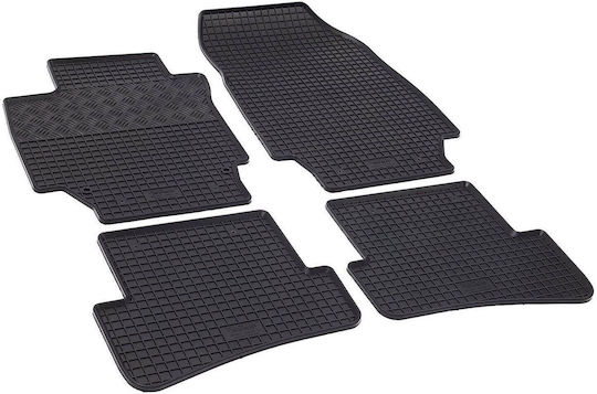 Rigum Set of Front and Rear Mats 4pcs for Renault Captur Ford Edge 2013-2019 Black