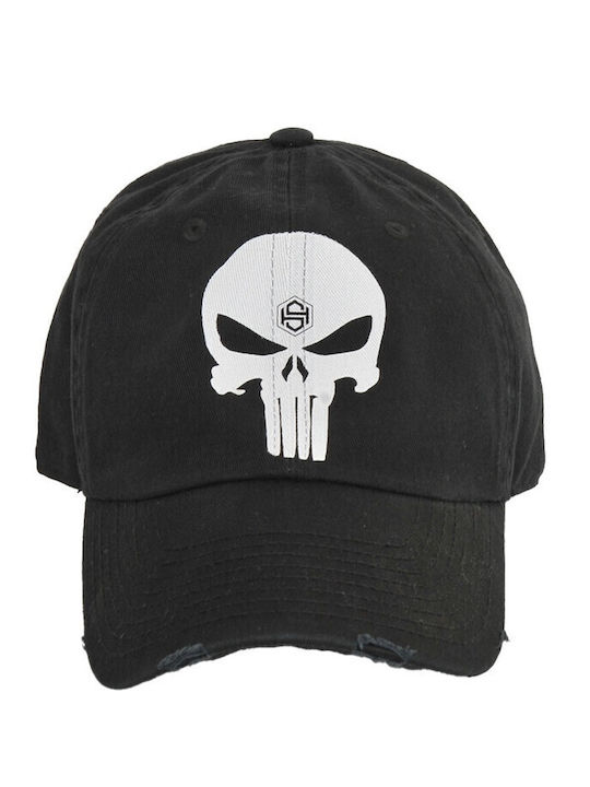 Καπελο Skull Μαύρο Λεύκο Logo 26044 H&s