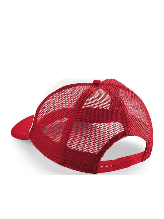 AEK Adult Cap Soft Trucker Mesh Red White Polyester Adult Unisex One Size