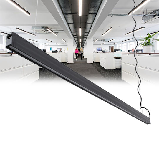 GloboStar Commercial Linear LED Ceiling Light 18W Cold White IP20 L120xD2xH4cm