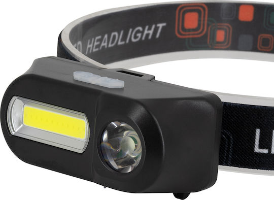 GloboStar Rechargeable Headlamp LED Dual Function with Maximum Brightness 2500lm XML2 Black