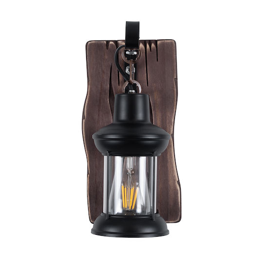 GloboStar Brasra Wall-Mounted Outdoor Lantern E27 IP20 15x20x30cm