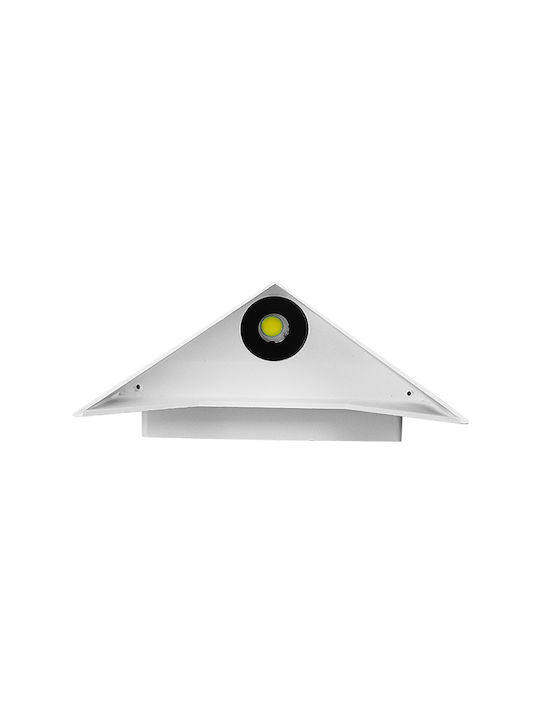 GloboStar Stealth Wandmontierte Außenbeleuchtung Deckenleuchte LED IP65 10W mit Kaltweißem Licht 17x7.5x17cm