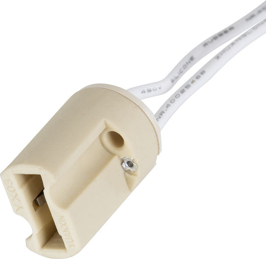 GloboStar Stromstecker mit Steckdosenbuchse G9 in Kupfer Farbe Set 1Stück 79597