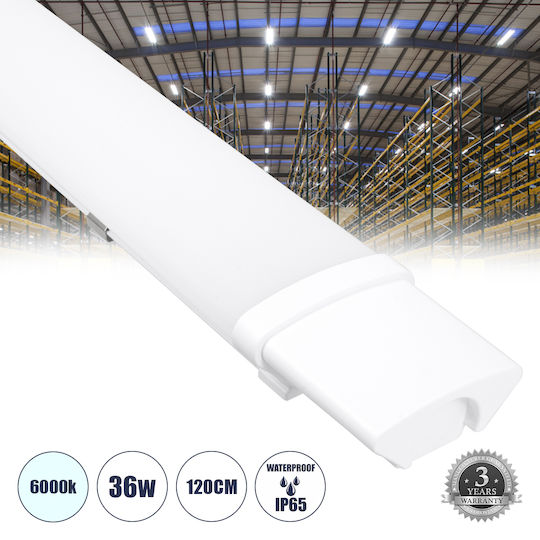 GloboStar Lighting Batten Outdoor with Integrated LED 36W 120cm