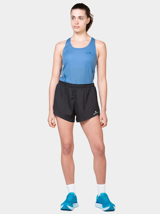 Women's Athletic Blouse Sleeveless with Sheerness Island/tidal Light Blue
