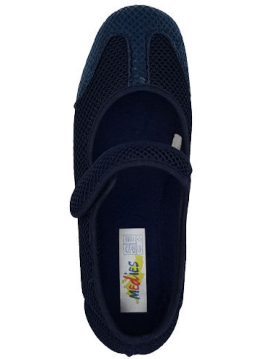 Damen Ballerinas in Blau Farbe